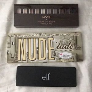 3 palettes!  Balm, NYX, Elf